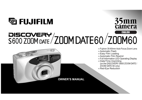 Fujifilm Zoom 60 Digital Camera User Manual Manualzz