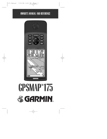 Garmin GPSMAP 175 GPS Receiver User Manual | Manualzz