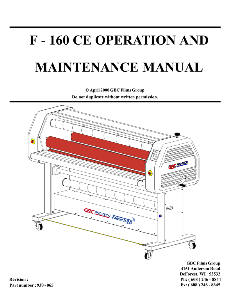 GBC F 160 CE Laminate Trimmer User Manual Manualzz