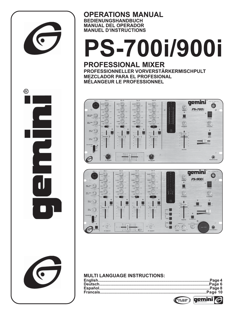 Gemini Fx 7000 Manual 97+ Pages - Latest Revision 