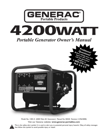 Generac 13050 User manual | Manualzz