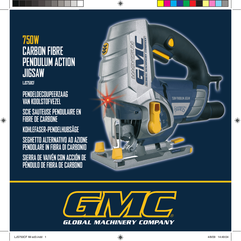 Global Machinery Company LJS750CF Manual de usuario | Manualzz