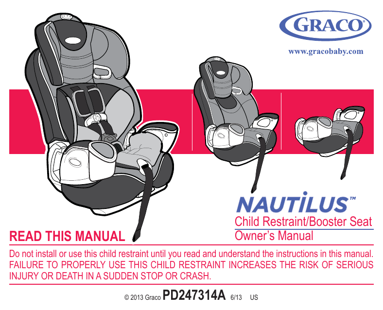 Graco Pd247314a Car Seat User Manual Manualzz Graco Pd247314a Car Seat User Manual