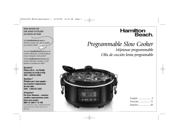 Hamilton Beach Slow Cooker - 7-Quart - 33176