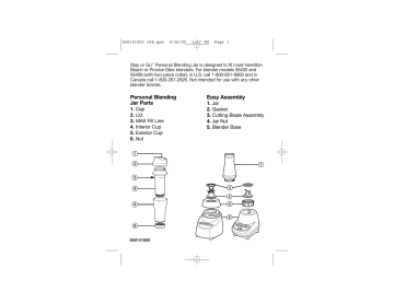 Hamilton Beach 56409 User manual | Manualzz