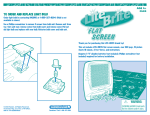 Lite-Brite Flat Screen Instructions