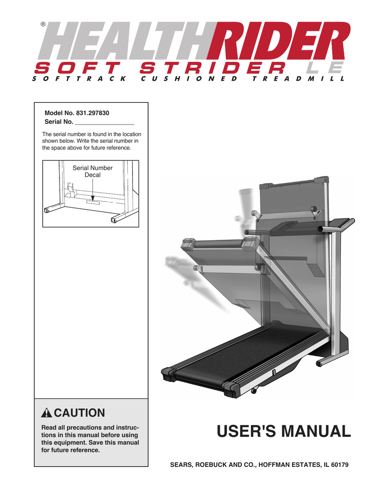 healthrider treadmill manual