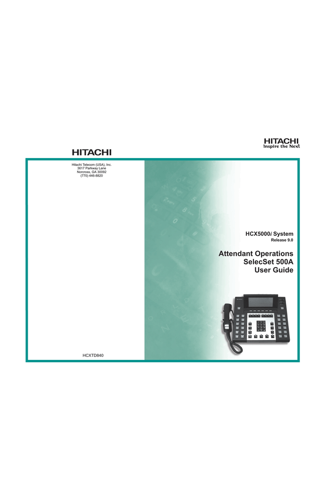 hitachi hcx5000 manual