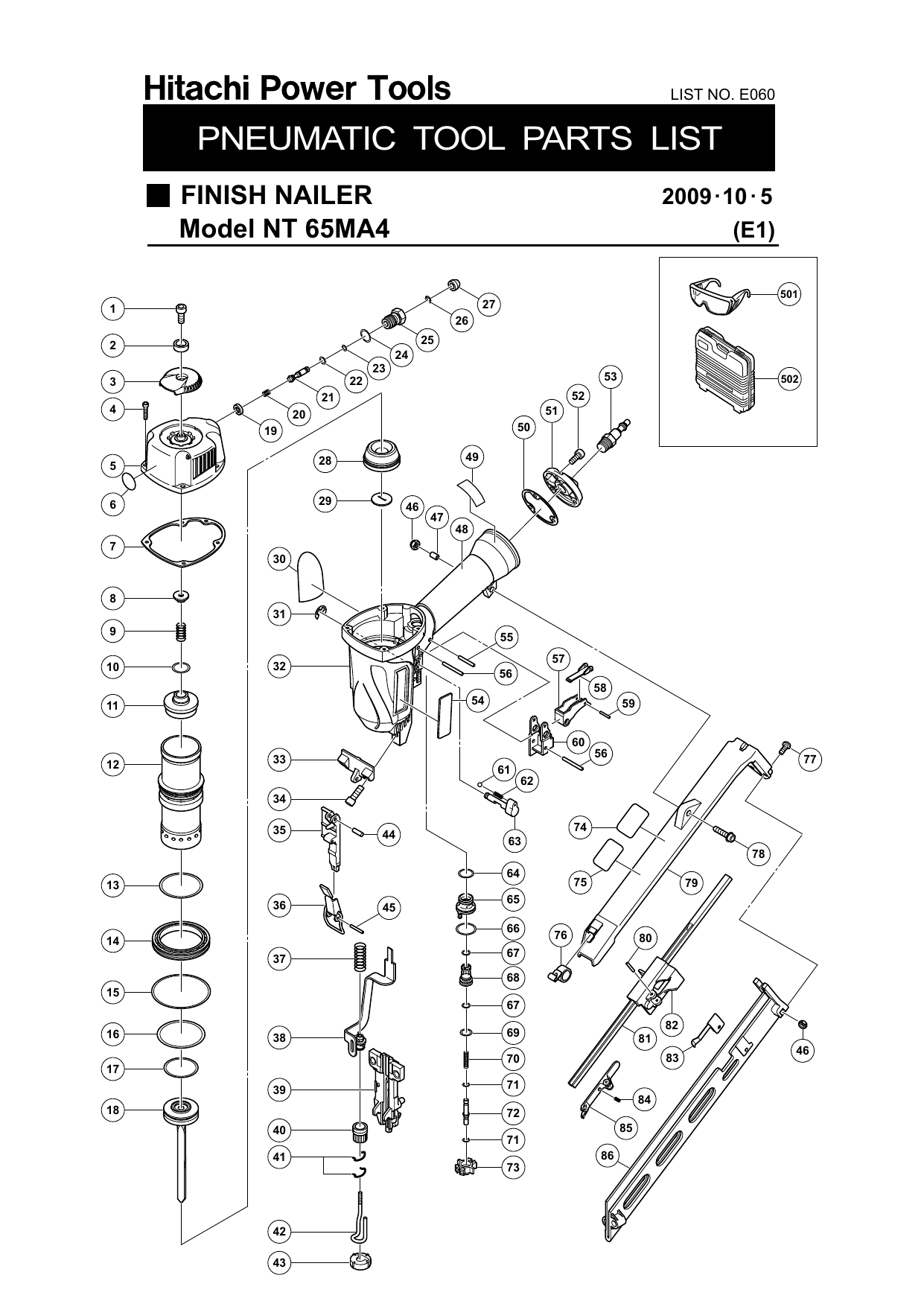 35 Hitachi Nail Gun Parts Diagram - Wiring Diagram Database