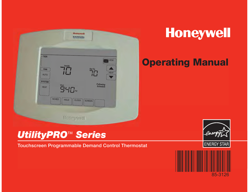 Honeywell pro series thermostat unlock