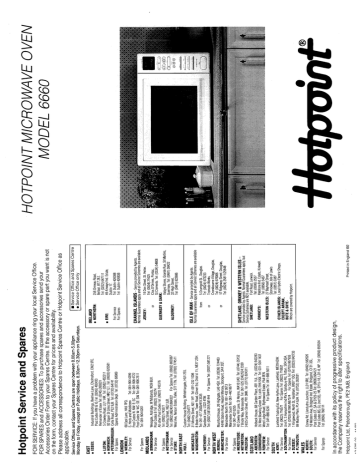 hotpoint stove manual