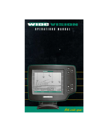 Humminbird Wide Vision Fish Finder User Manual Manualzz