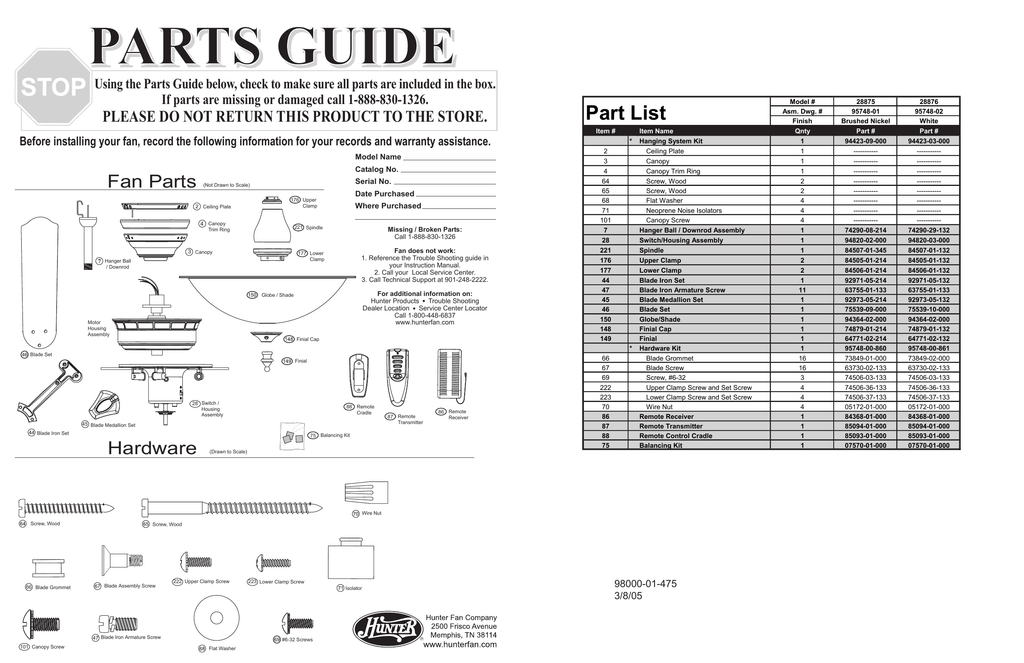 Hunter Ceiling Fan Remote Not Working 85094 | Shelly Lighting