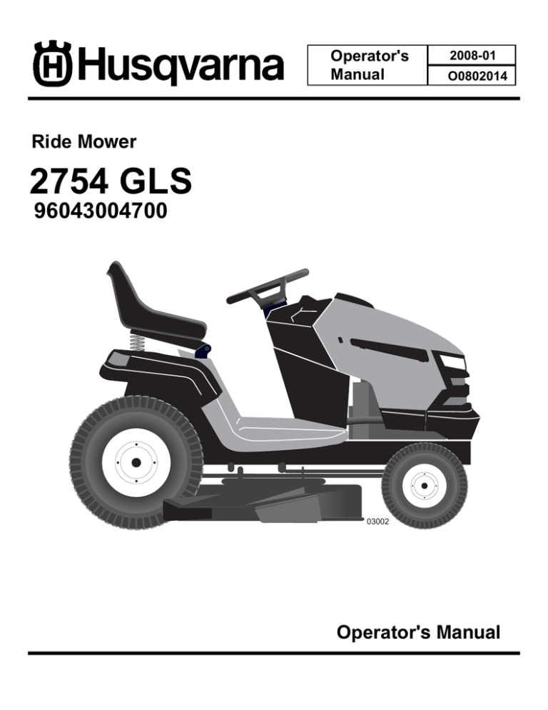 Husqvarna 2754 Gls Lawn Mower User Manual Manualzz