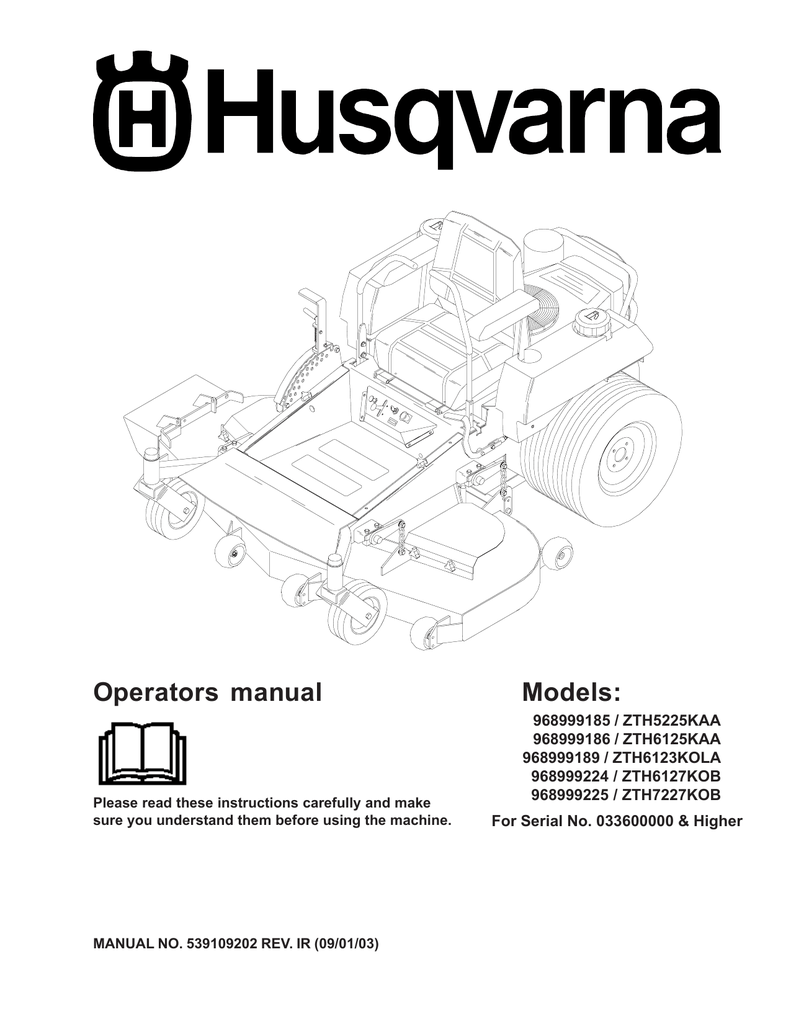 Husqvarna Zero Turn Wiring Diagram / Husqvarna Lgt 2654 96045000700