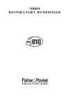 Fisher &amp; Paykel Healthcare MR810 Technical Manual