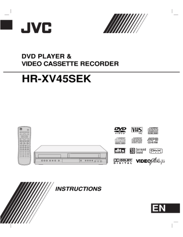 JVC 3834RV0038A DVD VCR Combo User Manual | Manualzz