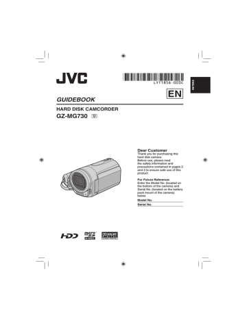JVC GZ-MG730 Camcorder User Manual | Manualzz