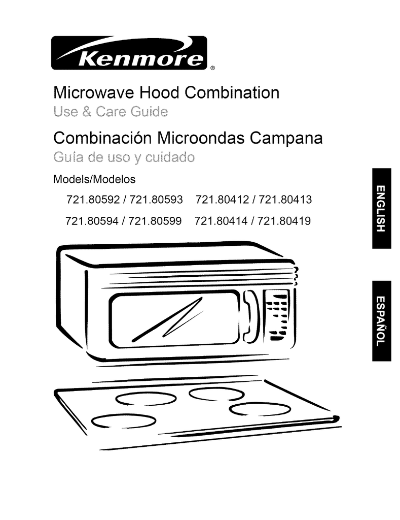 Kenmore 721 80412 Microwave Oven User Manual Manualzz Microwave Oven User Manual