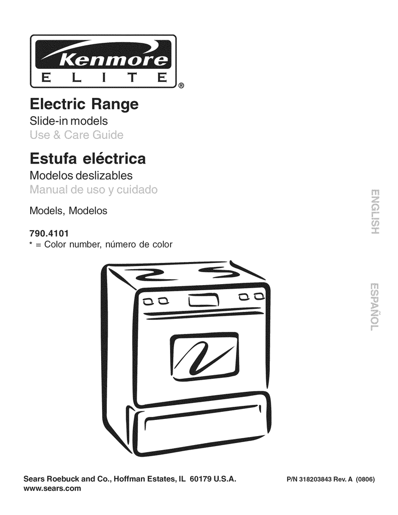 Kenmore 4438 Ranges Owners Manual