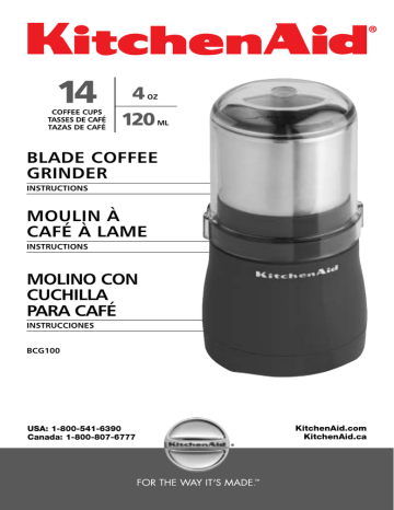 KitchenAid BCG100 User manual | Manualzz