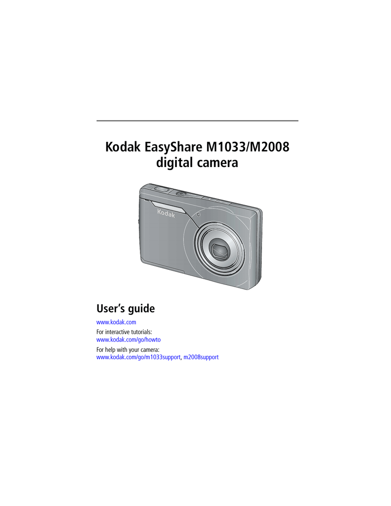 Kodak 1278829 Digital Camera User Manual Manualzz