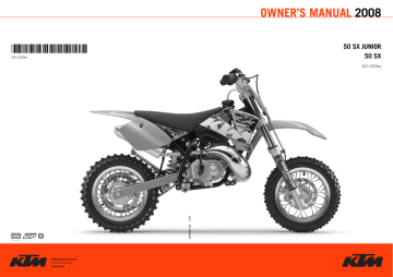 Ktm 50 Sx Junior 2008 50 Sx 2008 50 Sx Junior 50 Sx 50 Sx Pro Senior Lc User Manual Manualzz