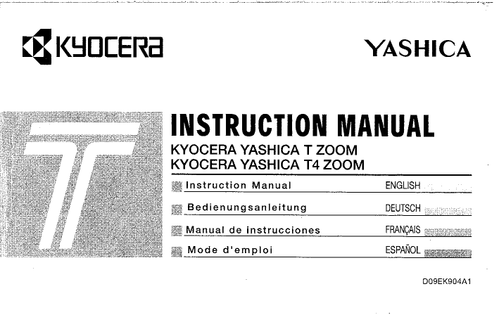 Yashica T4 Zoom 800848 T Zoom User Manual Manualzz