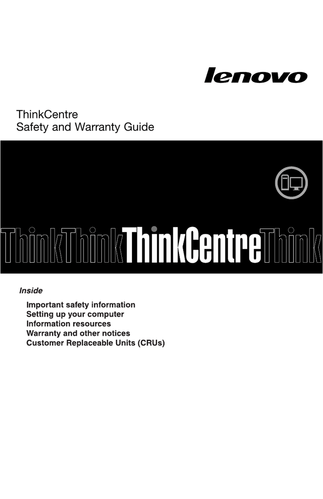 Lenovo 0B39663 Personal Computer User Manual Manualzz