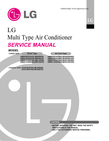LG Electronics AMNC093D4A0(LMN090CE) Air Conditioner User Manual | Manualzz