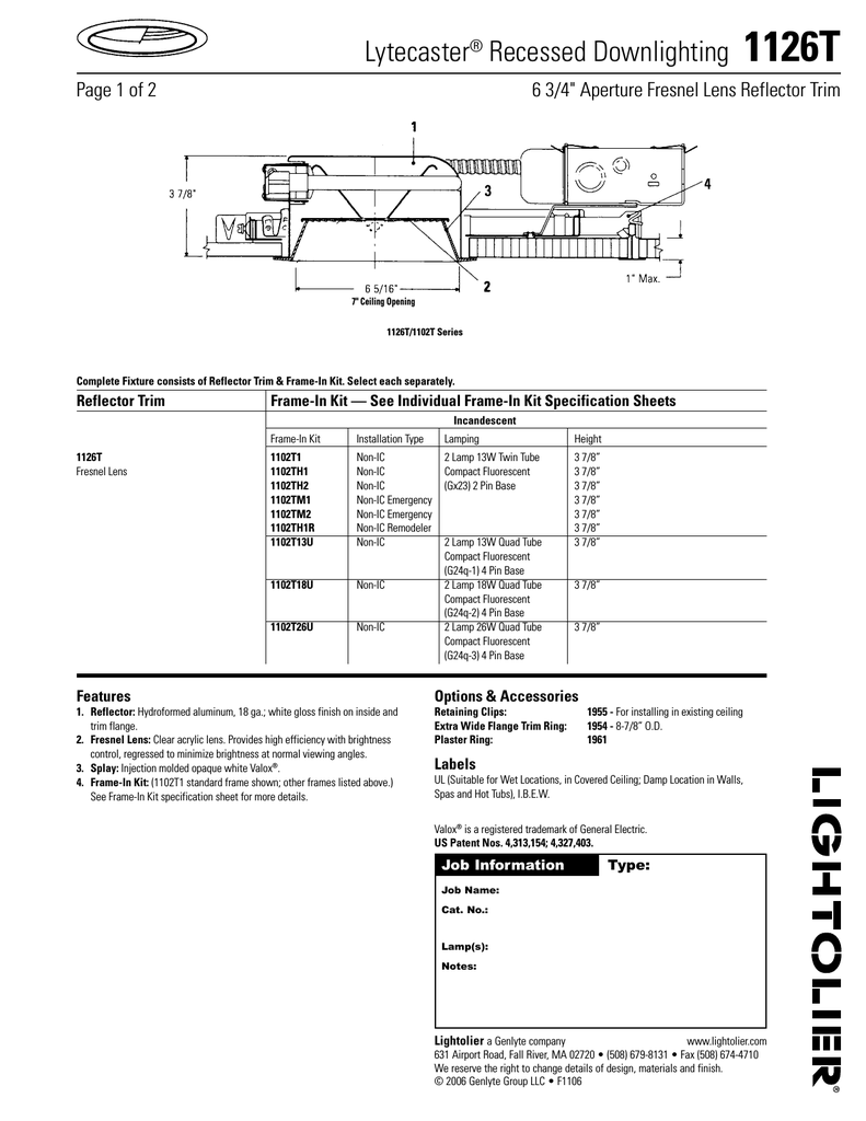 Lightolier Recessed Lighting Installation Instructions | Shelly Lighting