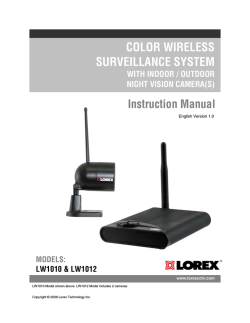 Lorex Technology LW1012 - User manual | manualzz.com