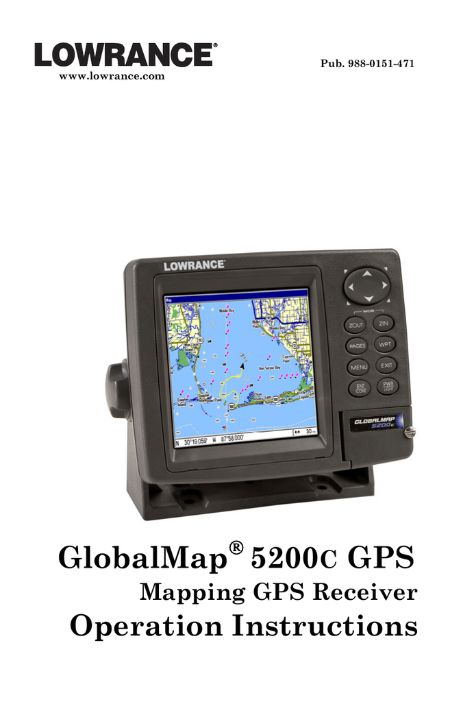 Lowrance electronic 5200C GPS Receiver User Manual Manualzz