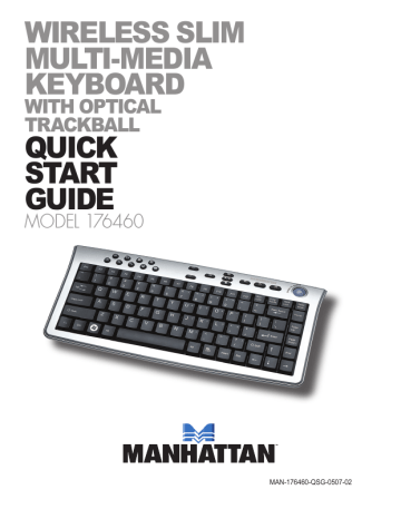 Manhattan Computer Products 176460 Computer Keyboard Quick Start Guide | Manualzz