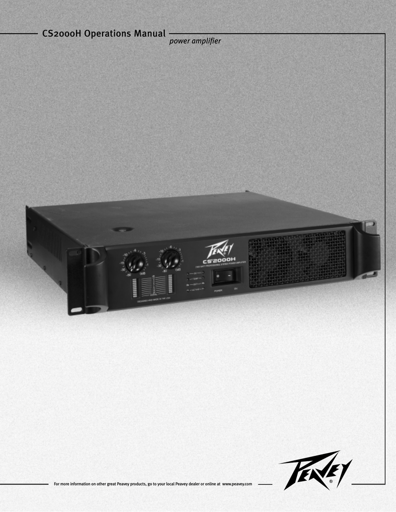 Peavey PV-1200 Professional Stereo Power Amplifier 600 watts | Reverb