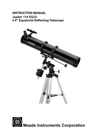 Meade 114 EQ-D Telescope Instruction manual | Manualzz