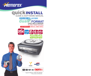 Memorex 8X DVD Recorder Installation instructions | Manualzz