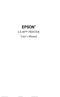 epson lx 80