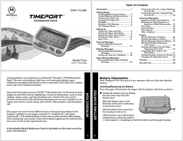 SETTING UP. Motorola Timeport P730, P730, H12 - MOTOPURE H12 - Headset | Manualzz