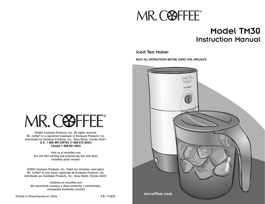 How To Make Iced Coffee In A Mr Coffee Iced Tea Maker : Mr Coffee Iced