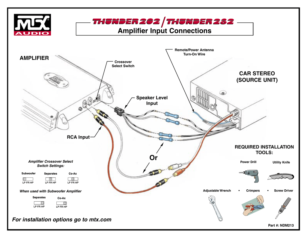 Mtx Thunder Amp Wiring Diagram Lihghtings Alpa Zografisch Nl