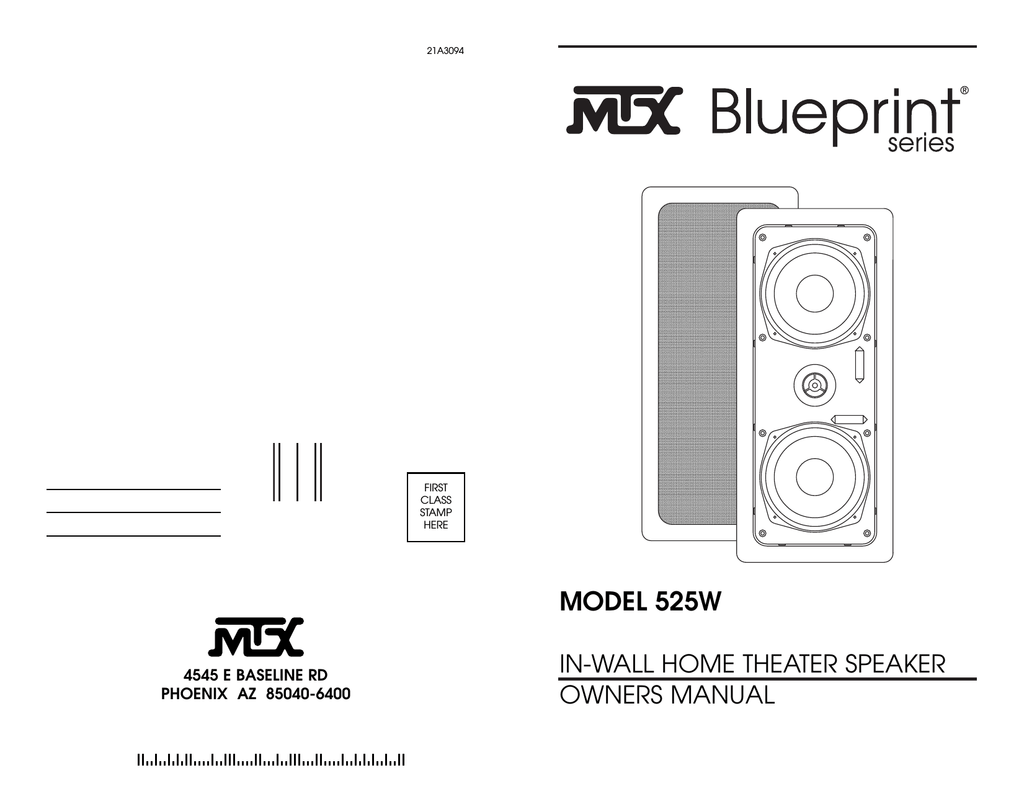 mtx in wall speakers