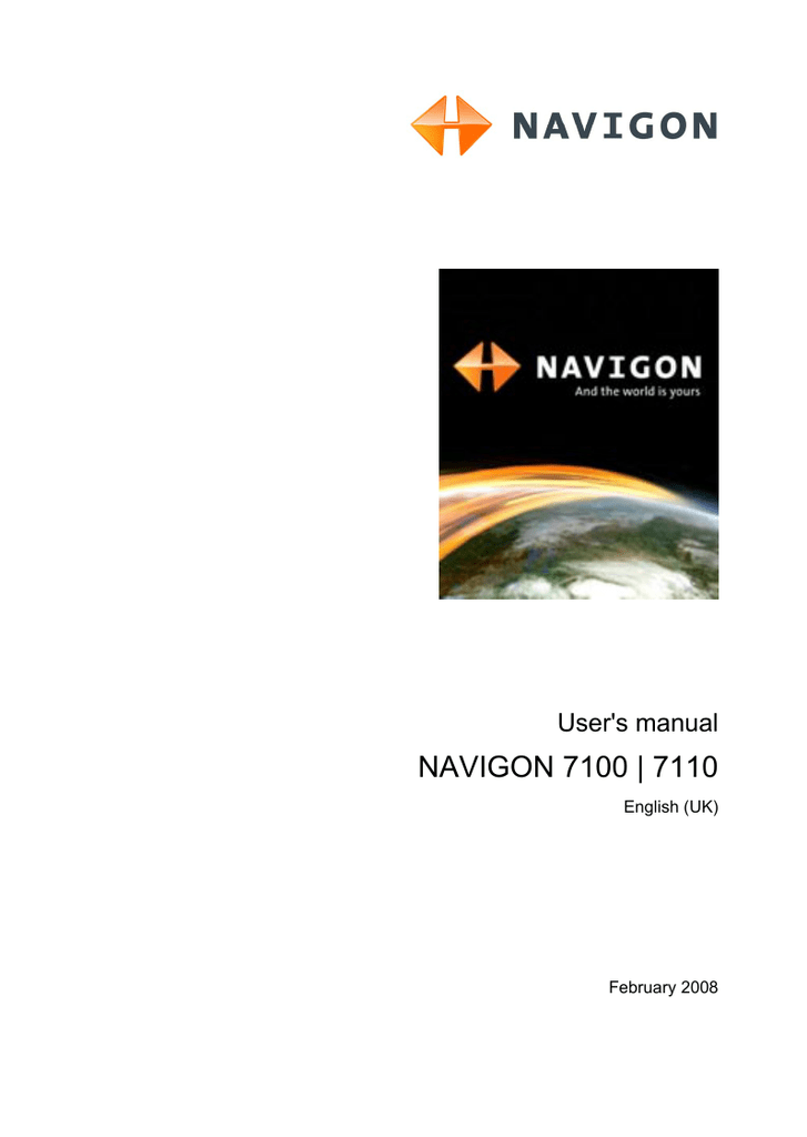 Navigon 7110 GPS Receiver User Manual Manualzz