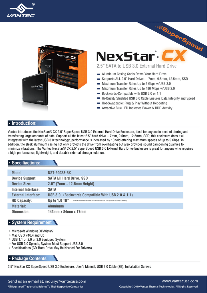 nexstar dual bay hard drive dock driver
