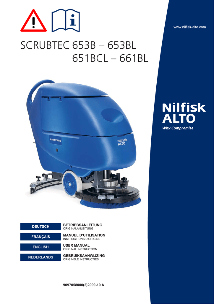 NilfiskALTO 651BCL Carpet Cleaner User Manual Manualzz
