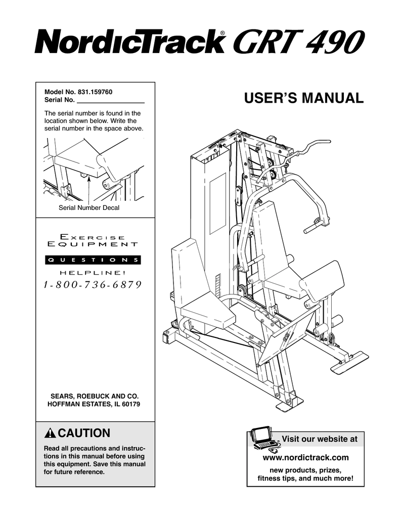 nordictrack exp 2000 xi treadmill manual