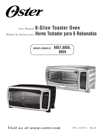 Oster 6057 Toaster User Manual Manualzz, Oster Extra Large Digital Countertop Oven Tssttvdgxl Manual