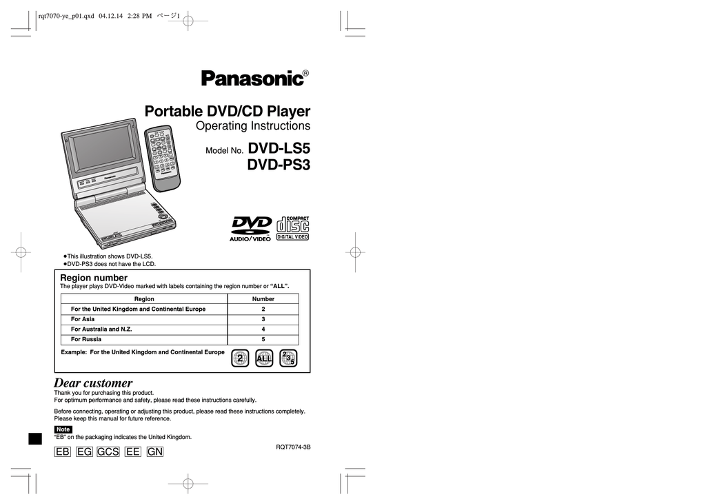 Panasonic Dvdls5 User Manual Manualzz