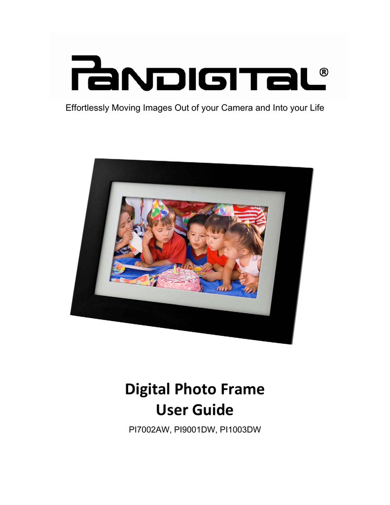 Pandigital PI1003DW Digital Photo Frame User Manual Manualzz