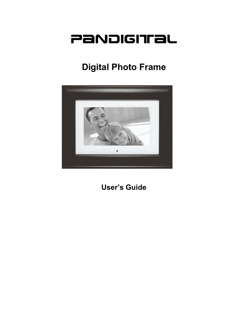 Pandigital PI8004W01V5.2 Digital Photo Frame User Manual Manualzz
